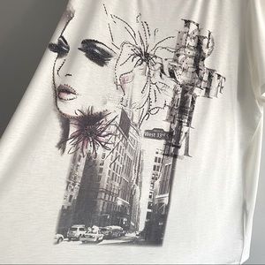 RARE CF Fashionista Blouse Top with Bling